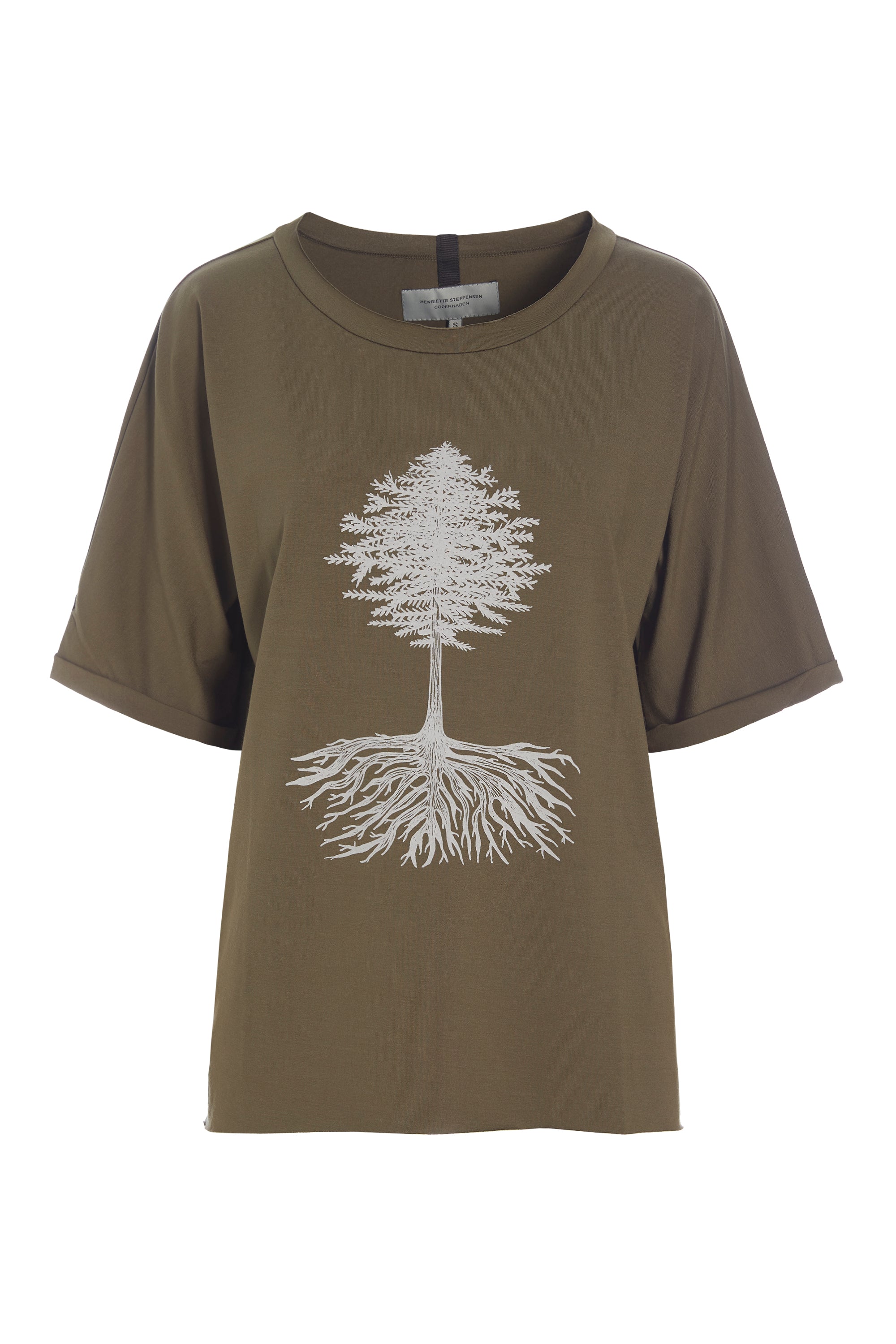 HENRIETTE STEFFENSEN COPENHAGEN T-SHIRT MIT GRAFIKDRUCK - 96064P T-SHIRTS BARK 320