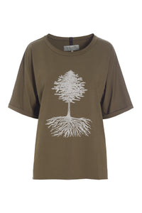 T-SHIRT MIT GRAFIKDRUCK - 96064P - BARK