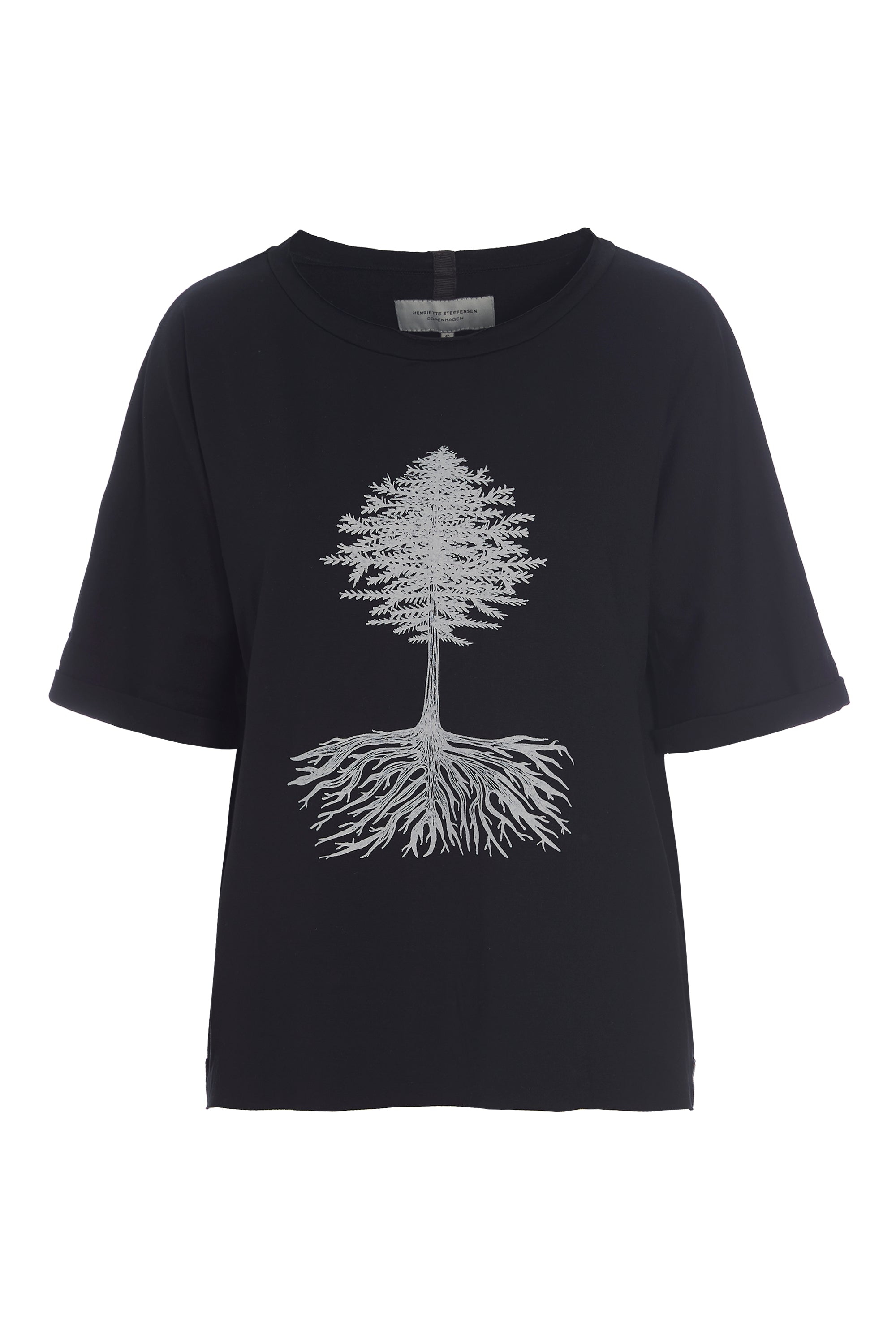 HENRIETTE STEFFENSEN COPENHAGEN T-SHIRT MIT GRAFIKDRUCK - 96064P T-SHIRTS BLACK 900