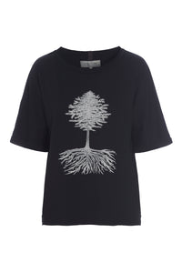 T-SHIRT MIT GRAFIKDRUCK - 96064P - BLACK