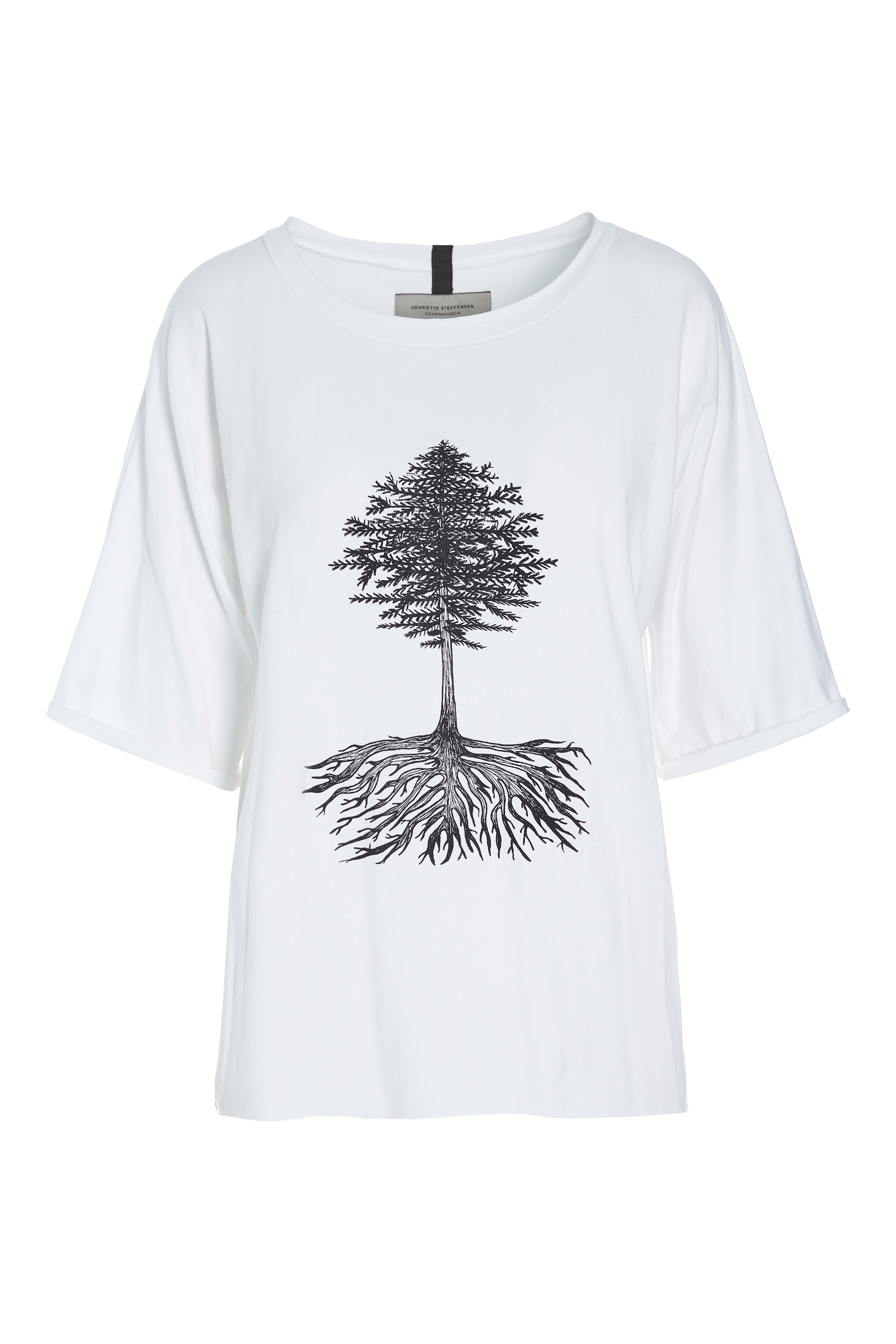 HENRIETTE STEFFENSEN COPENHAGEN T-SHIRT MIT GRAFIKDRUCK - 96064P T-SHIRTS WHITE 816