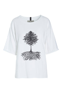 T-SHIRT MIT GRAFIKDRUCK - 96064P - WHITE