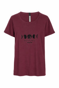 T-SHIRT MOON - 96107 - BORDEAUX