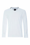 T-SHIRT V-AUSSCHNITT LANGARM - 1021C - WHITE