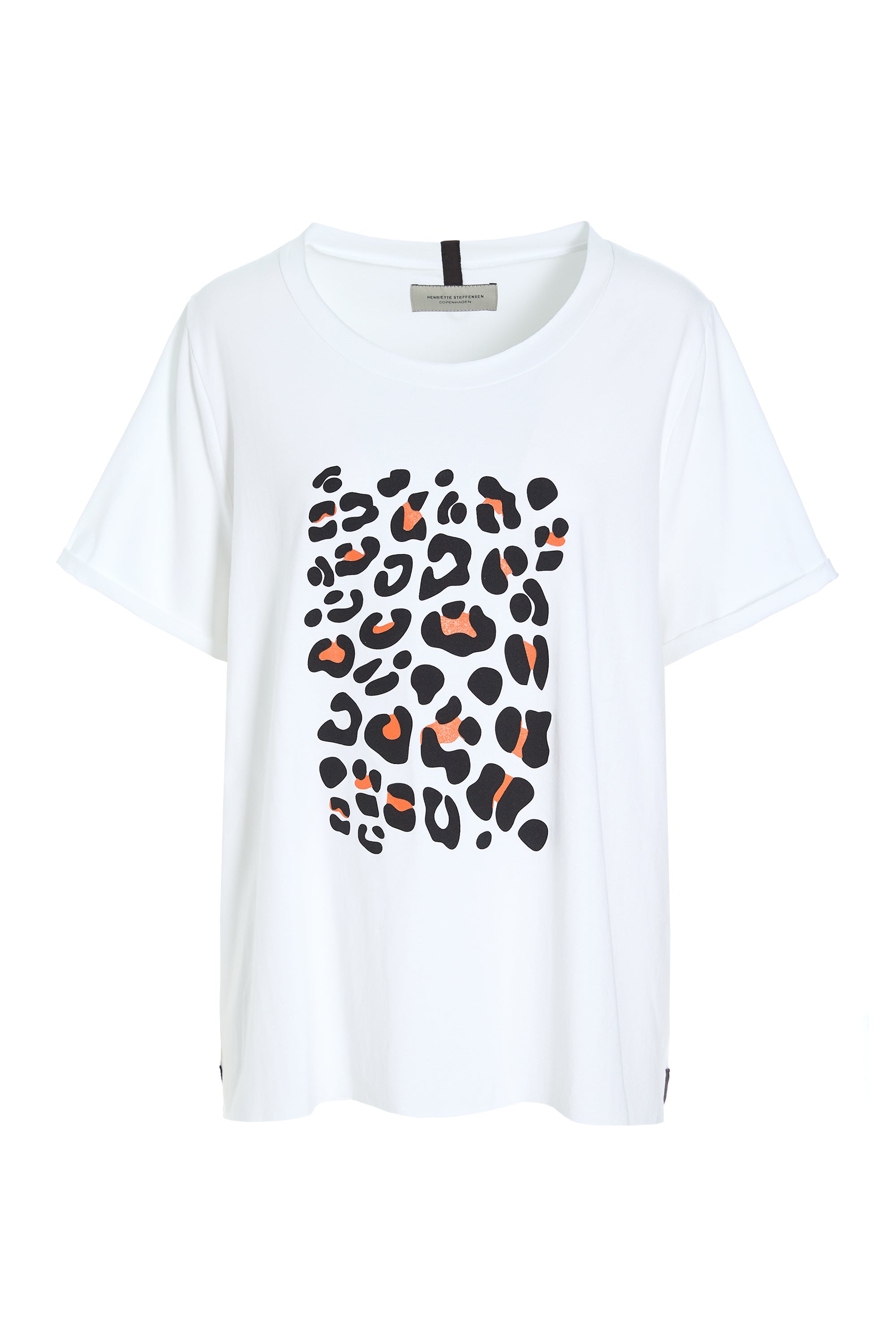 HENRIETTE STEFFENSEN COPENHAGEN TEE LEO PRINT - 96086 T-SHIRTS WHITE 816