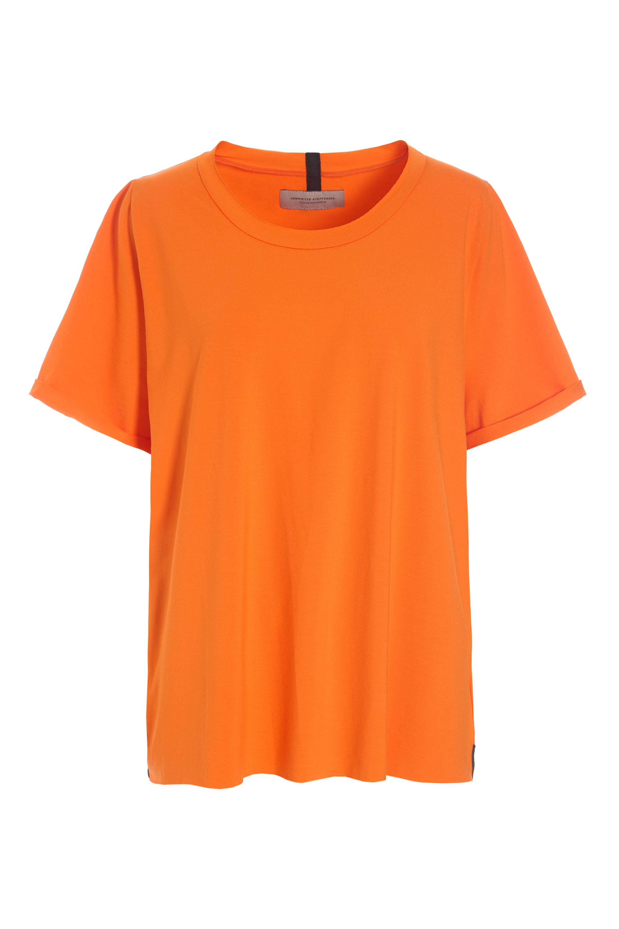 HENRIETTE STEFFENSEN COPENHAGEN TEE SOLID - 96086 T-SHIRTS ORANGE 773