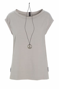 TOP MIT HALSKETTE - 96080 - SAND