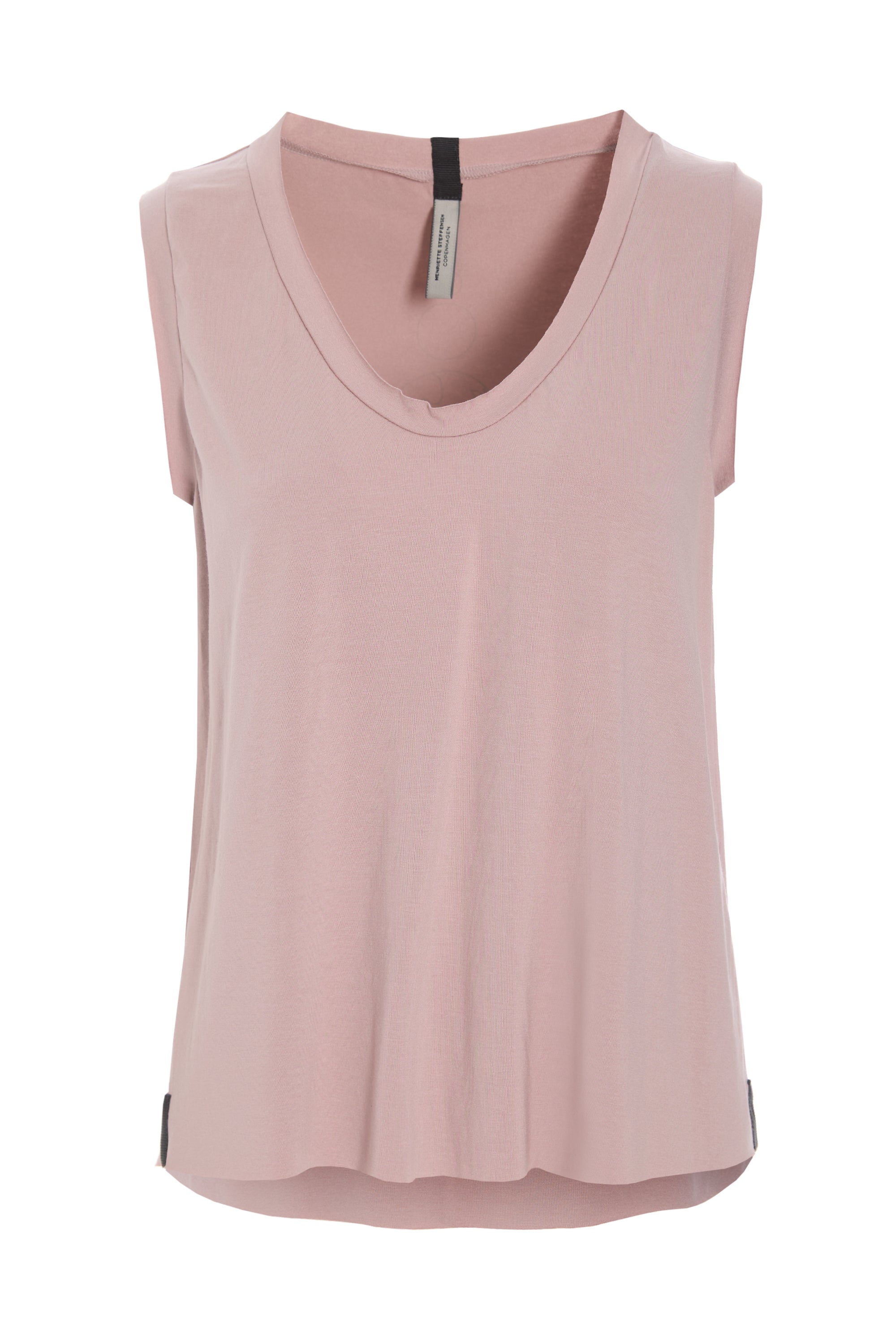 HENRIETTE STEFFENSEN COPENHAGEN TOP V-AUSSCHNITT - 96102 T-SHIRTS NUDE 401