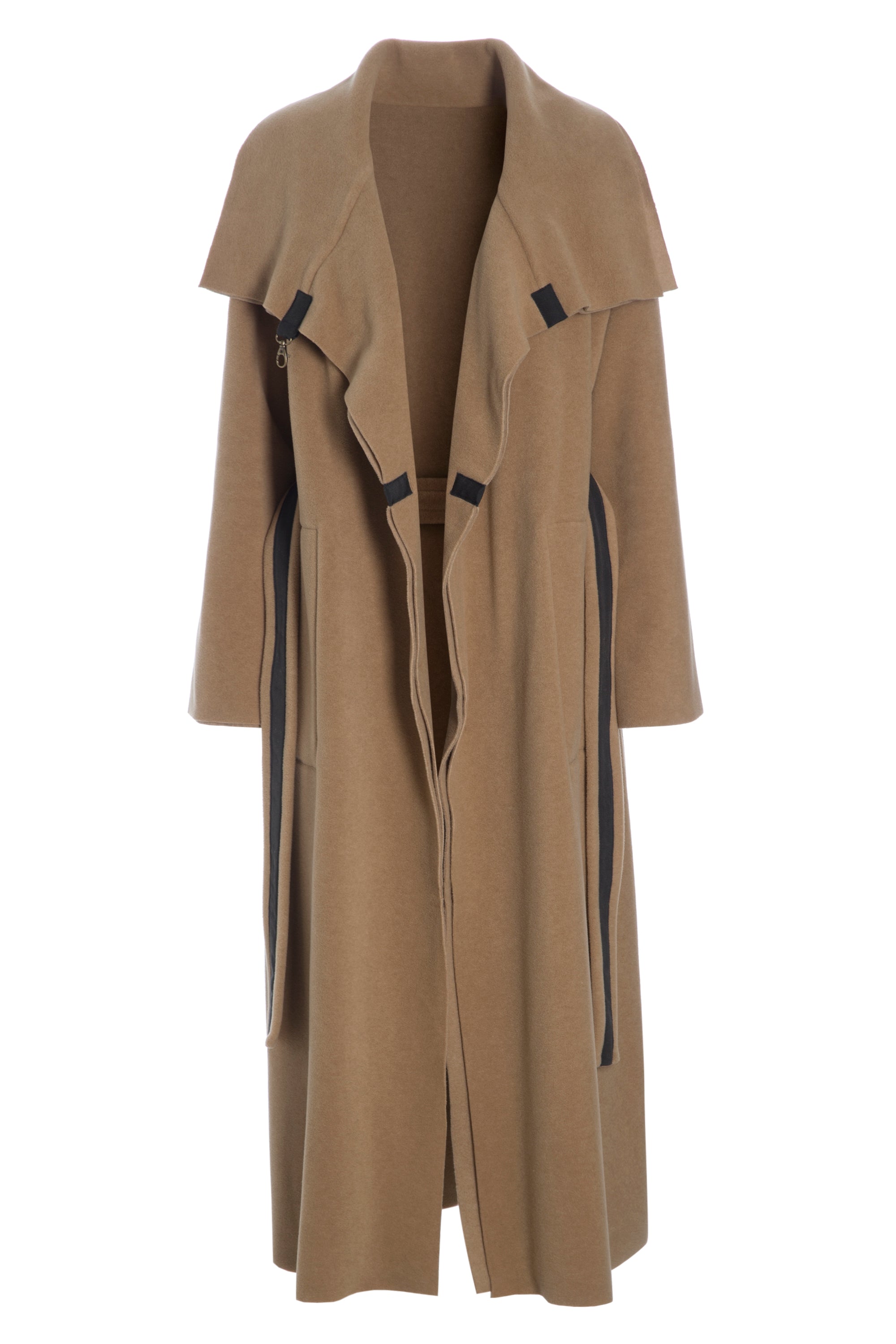 HENRIETTE STEFFENSEN COPENHAGEN TRENCHCOAT AUS DOPPELLAGIGEM FLEECE - 7145 COATS CAMEL 815