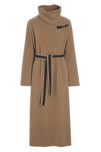 TRENCHCOAT AUS DOPPELLAGIGEM FLEECE - 7145 - CAMEL