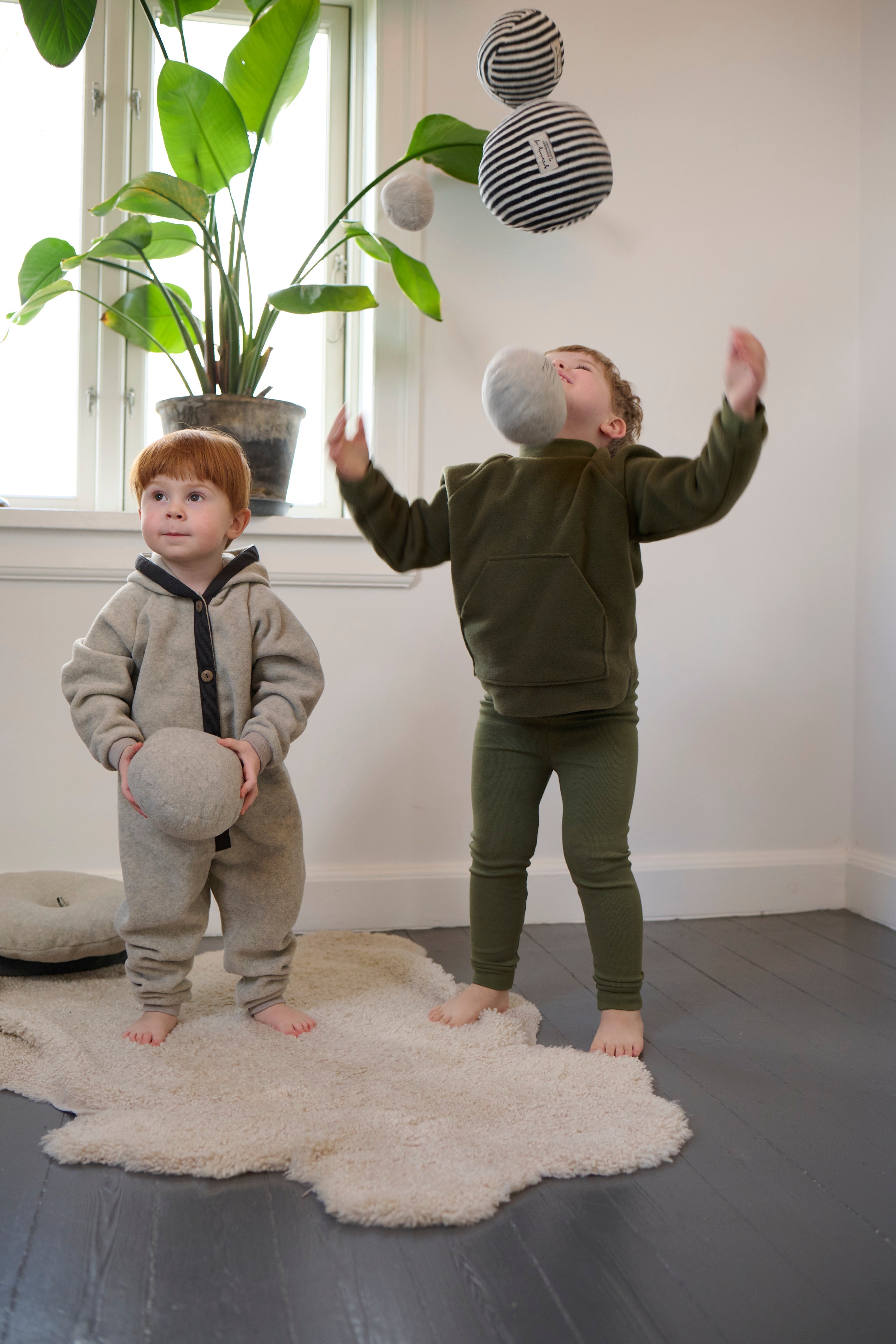 GROWING UP TUMMEL-TRIO IN TOTE BAG - 509 GU PUDER STRIB / GREY / SAND 463