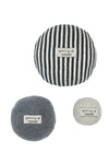 TUMMEL-TRIO IN TOTE BAG - 509 - STRIB / GREY / SAND