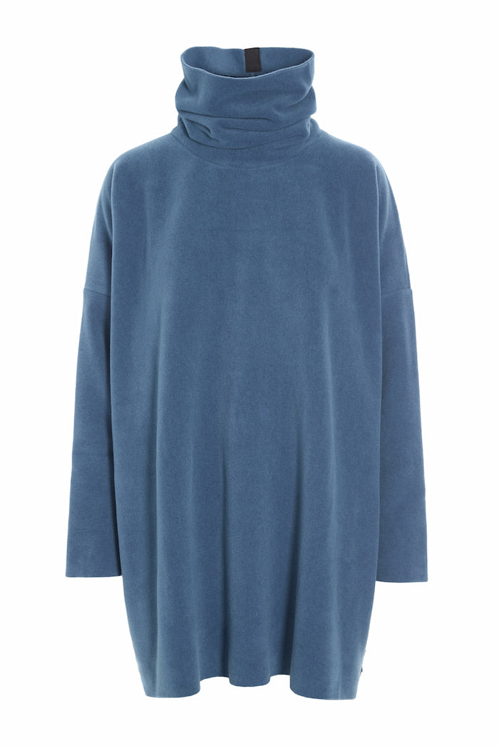 HENRIETTE STEFFENSEN COPENHAGEN TUNIC MIT HOHEM HALS - 1288 TUNICS DUSTY BLUE 794