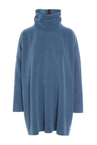 TUNIC MIT HOHEM HALS - 1288 - DUSTY BLUE