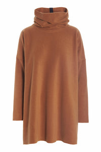 TUNIC MIT HOHEM HALS - 1288 - RUST