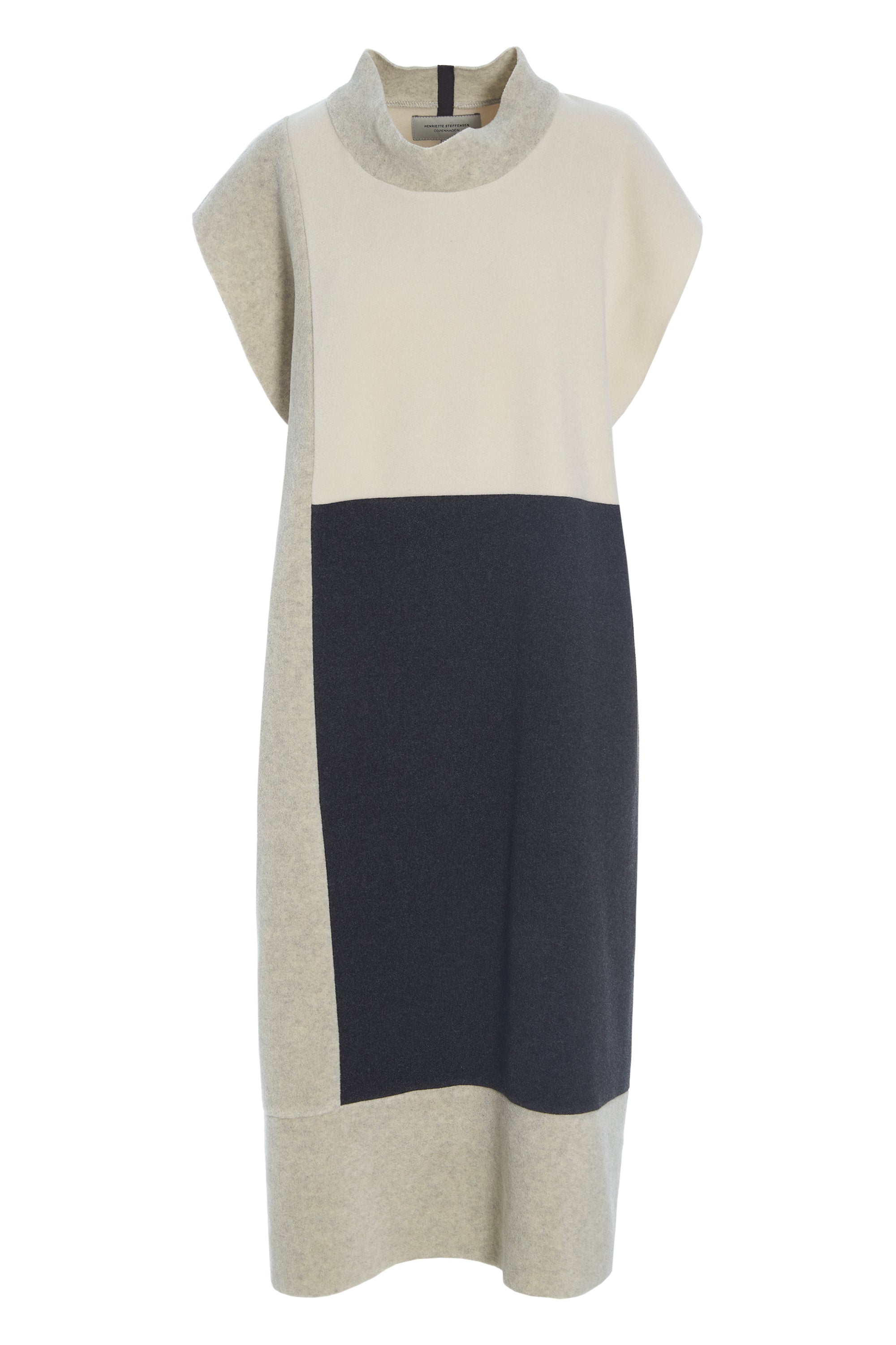 HENRIETTE STEFFENSEN COPENHAGEN TUNIKA ÄRMELLOS - 3241 TUNICS SOFT BLACK/SAND/KIT 117