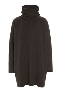 TUNIKA MIT HOHEM HALS - 1288 - CHOCOLATE