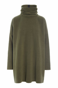 TUNIKA MIT HOHEM HALS - 1288 - MOSS