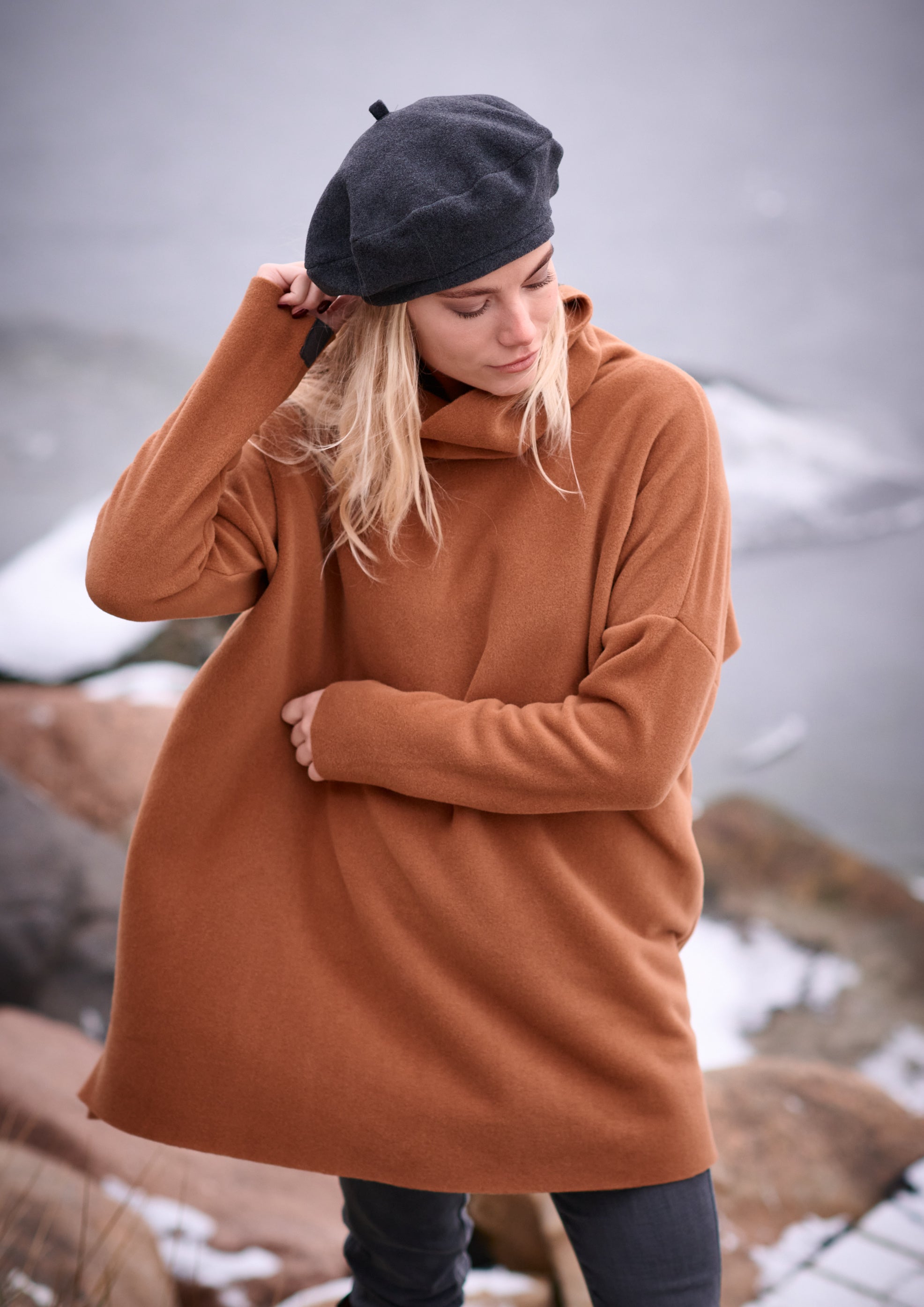 HENRIETTE STEFFENSEN COPENHAGEN TUNIKA MIT HOHEM HALS - 1288 TUNICS RUST 706