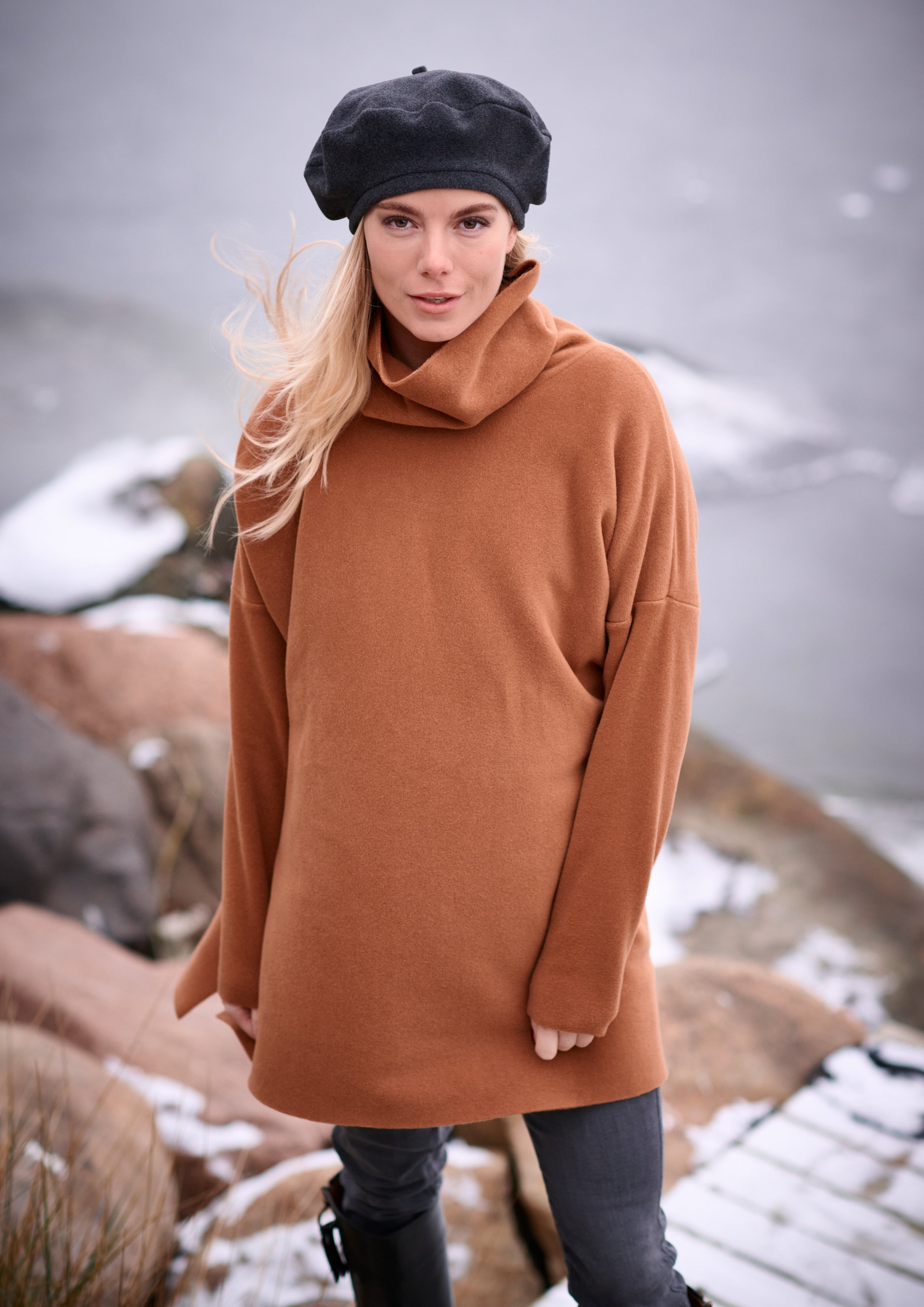 HENRIETTE STEFFENSEN COPENHAGEN TUNIKA MIT HOHEM HALS - 1288 TUNICS RUST 706