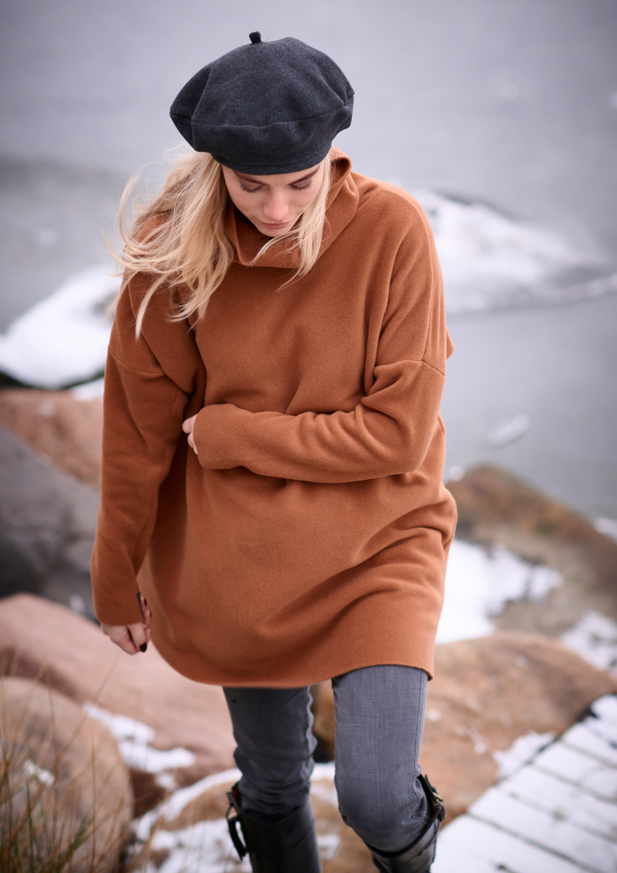 HENRIETTE STEFFENSEN COPENHAGEN TUNIKA MIT HOHEM HALS - 1288 TUNICS RUST 706