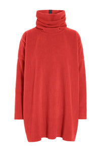 TUNIKA MIT HOHEM HALS - 1288 - TOMATO