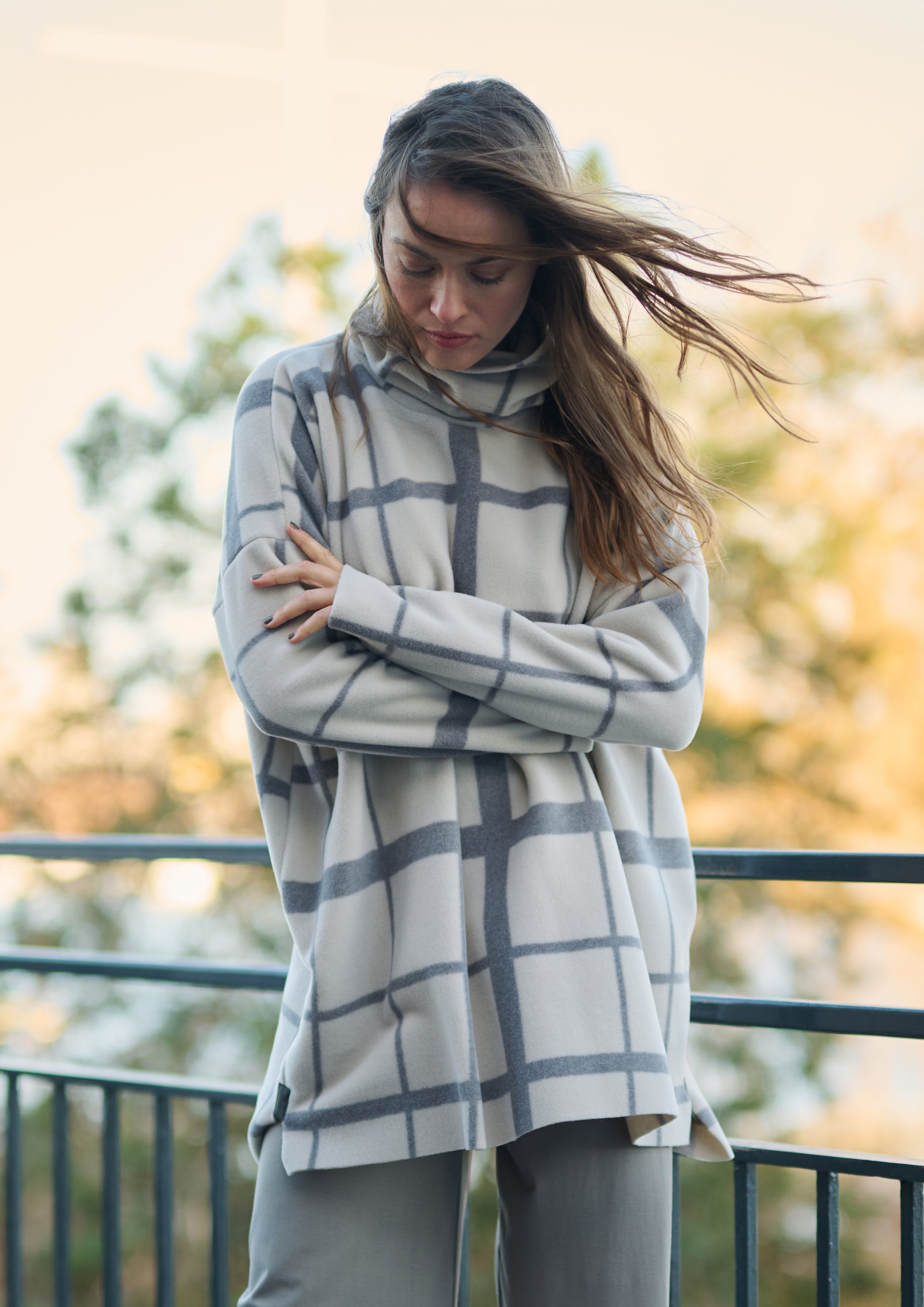 HENRIETTE STEFFENSEN COPENHAGEN TUNIKA MIT HOHEM HALS - 1288P TUNICS CLAN PRINT KIT 780