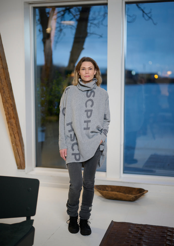 HENRIETTE STEFFENSEN COPENHAGEN TUNIKA MIT HOHEM HALS - 1288P TUNICS HSCPH PRINT 793