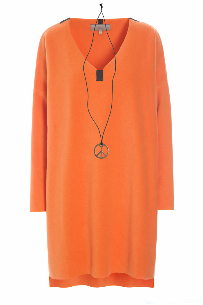 HENRIETTE STEFFENSEN COPENHAGEN BLUSE V-AUSSCHNITT - 1367 TUNICS ORANGE 773