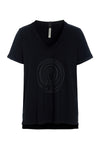 V-NECK-TEE EMBRACE - 96105 EMBRACE - BLACK