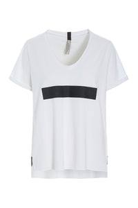 V-NECK TEE - 96105 ERASE - WHITE
