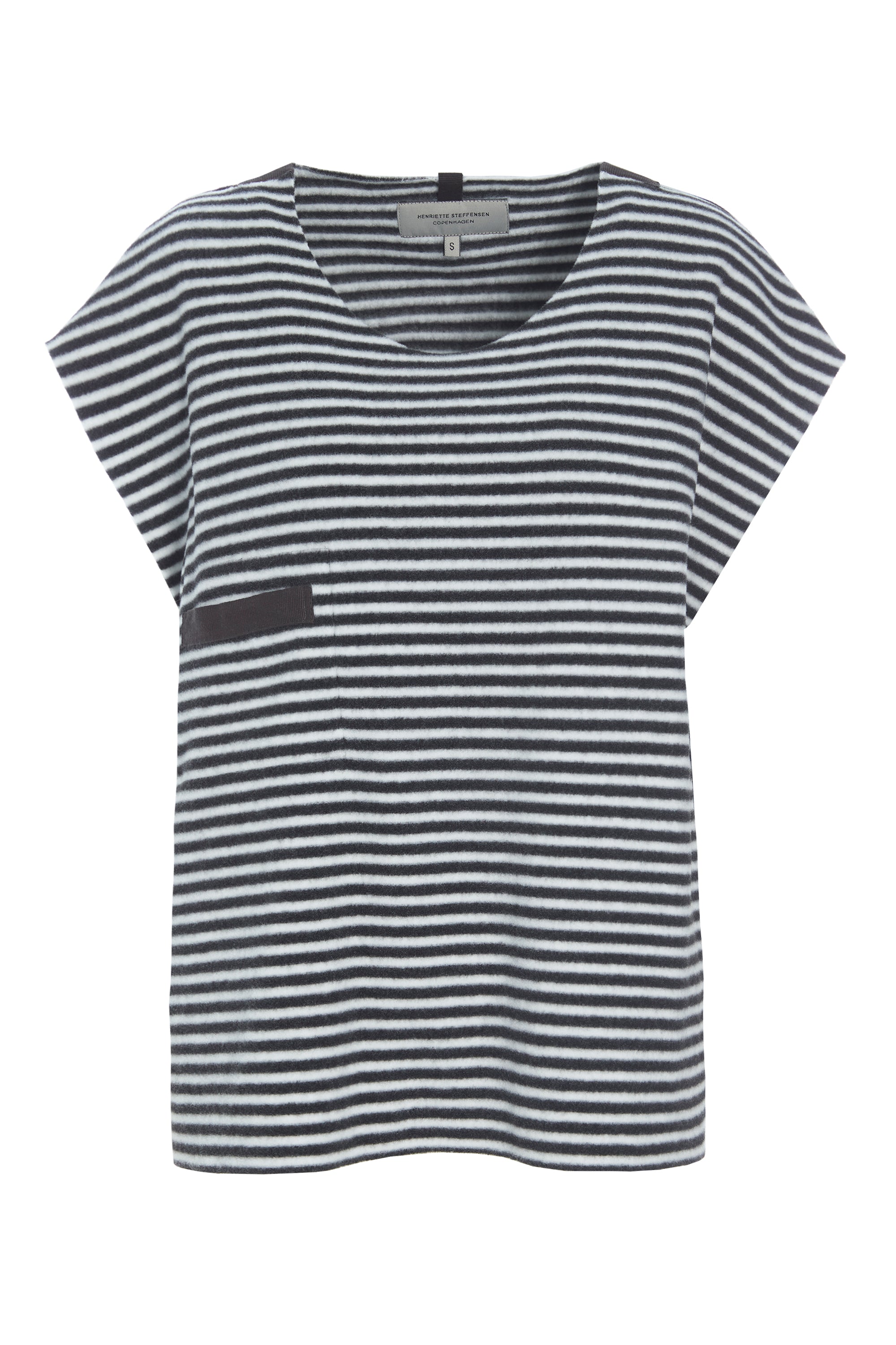 HENRIETTE STEFFENSEN COPENHAGEN WESTEN  - 1353 VESTS STRIPES B&W 673
