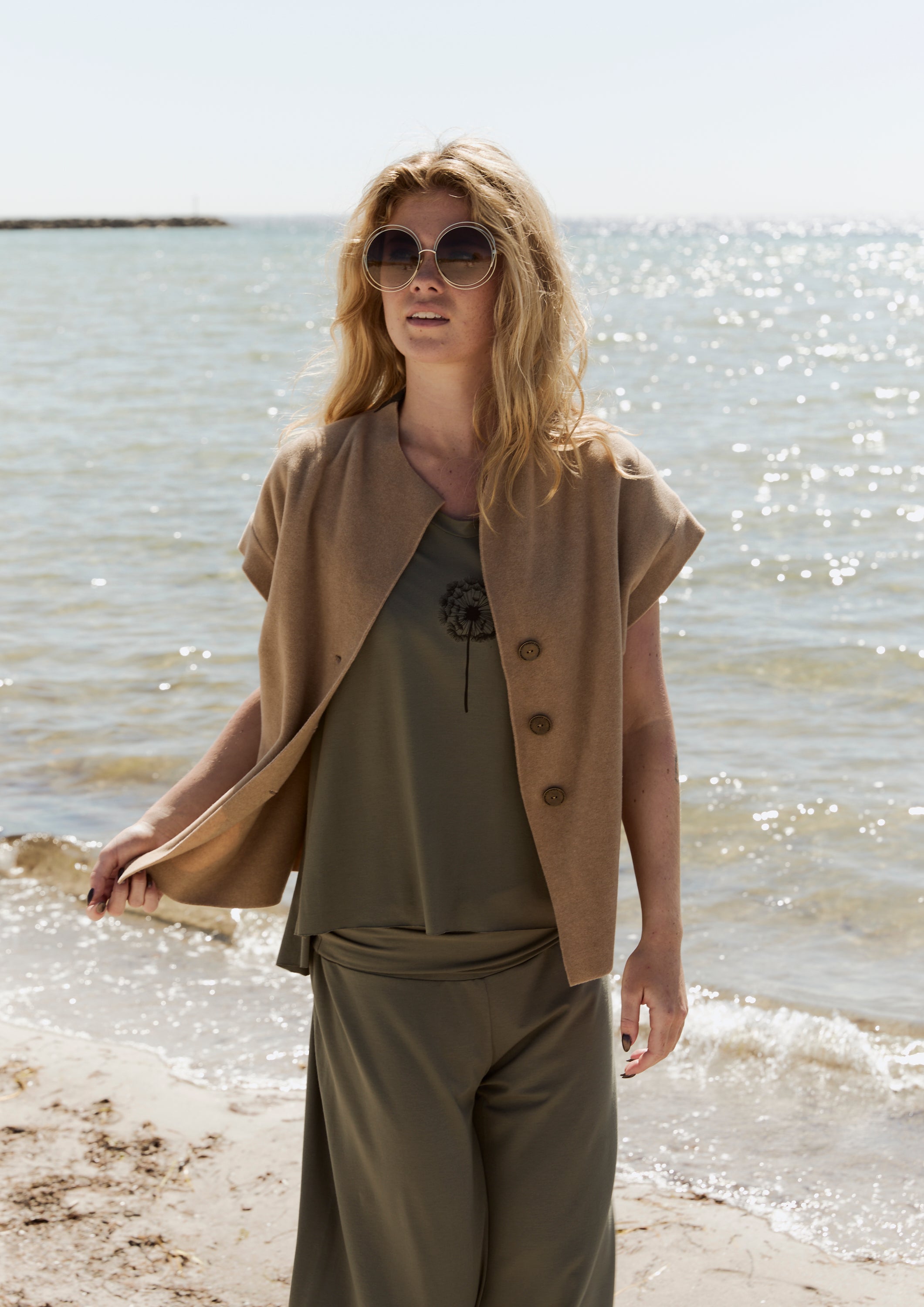 HENRIETTE STEFFENSEN COPENHAGEN WESTEN - 7170 VESTS CAMEL 815