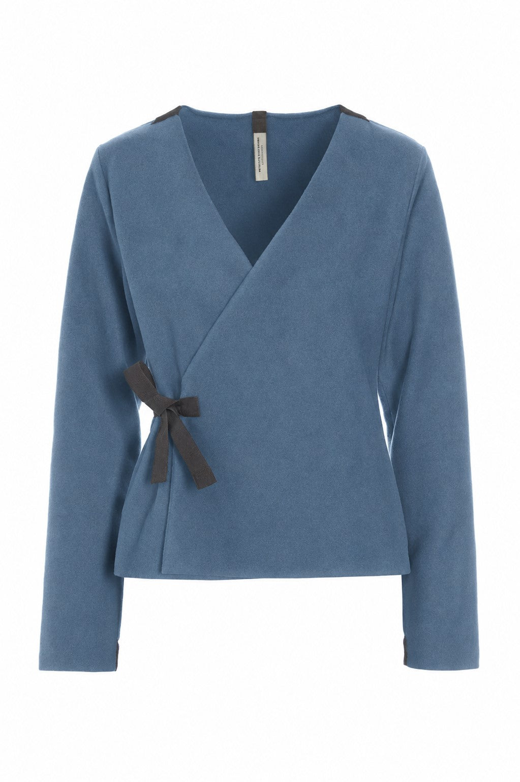 HENRIETTE STEFFENSEN COPENHAGEN WICKELBLUSE - 1418 BLUSER DUSTY BLUE 794