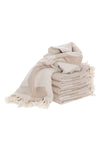 XL LUXERY HAMMAM TOWEL - 8001 - IVORY / BEIGE