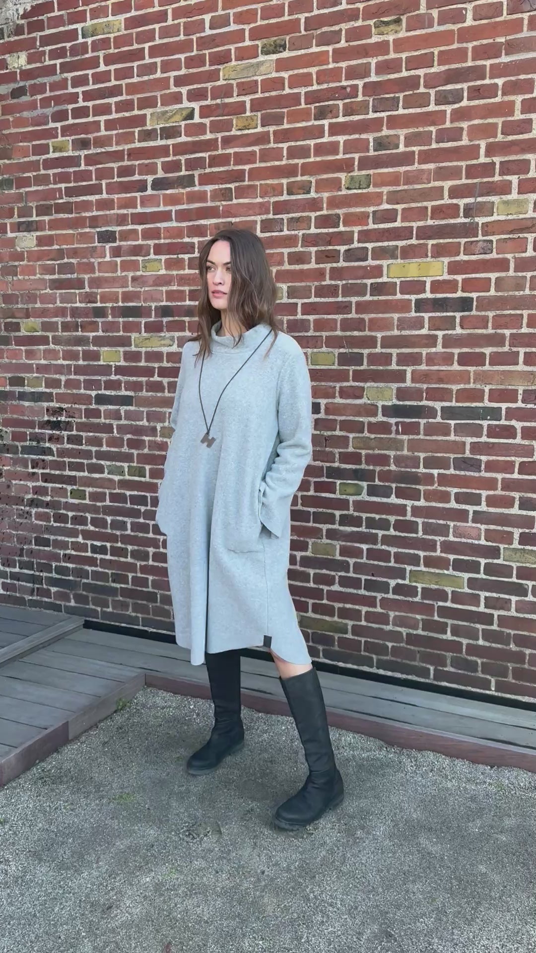 HENRIETTE STEFFENSEN COPENHAGEN KLEID - 3255 KJOLER LIGHT GREY 876