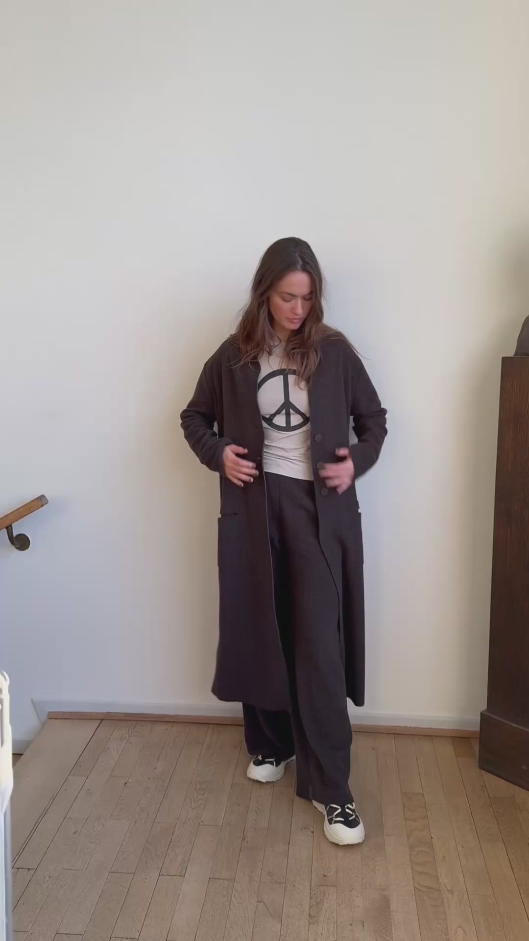 HENRIETTE STEFFENSEN COPENHAGEN FLARE HOSEN - 2116 BUKSER CHOKOLATE 844
