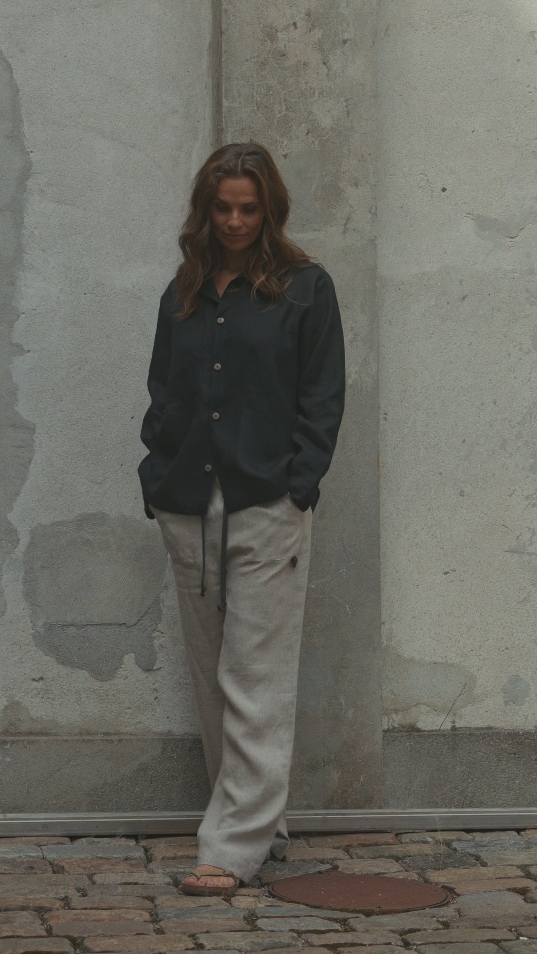 HENRIETTE STEFFENSEN COPENHAGEN HEMD - 81000 SKJORTE BLACK 900