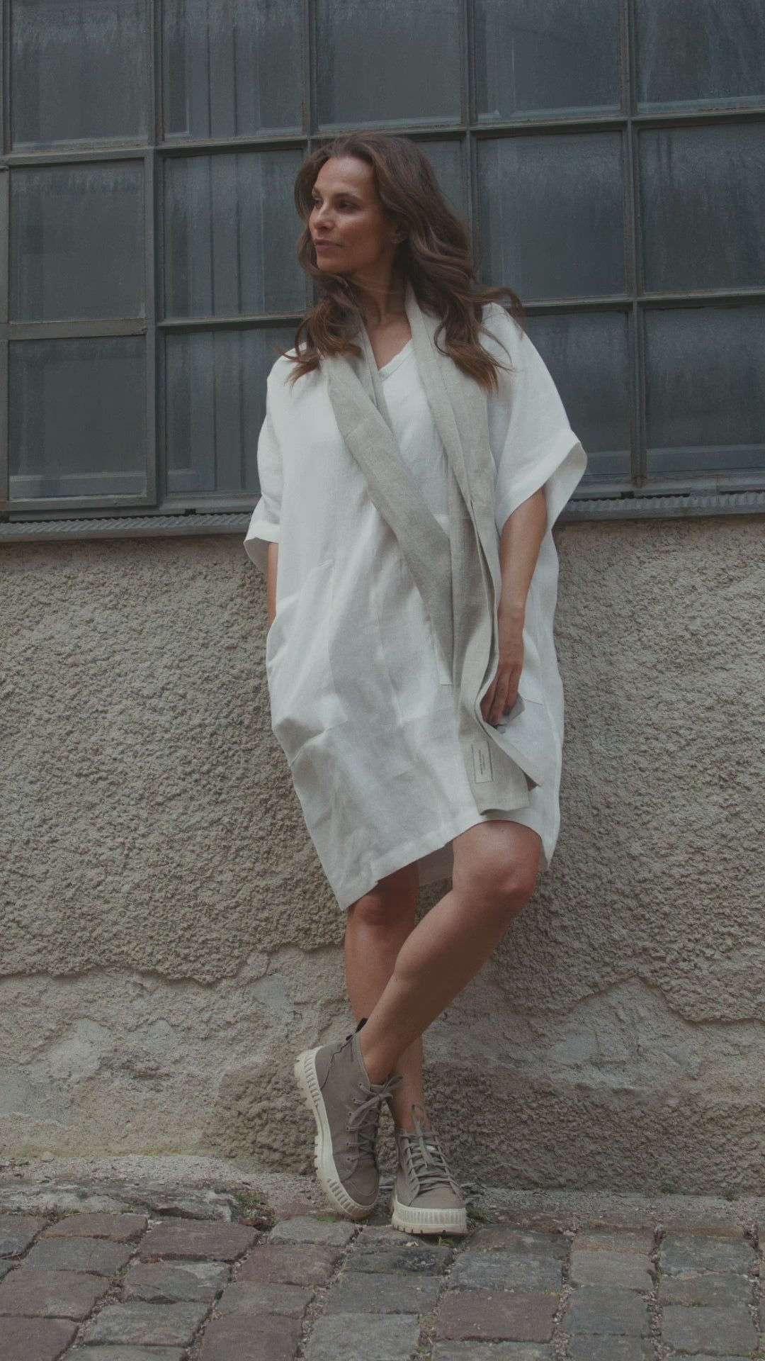 HENRIETTE STEFFENSEN COPENHAGEN KLEID - 83005 KJOLER IVORY 888