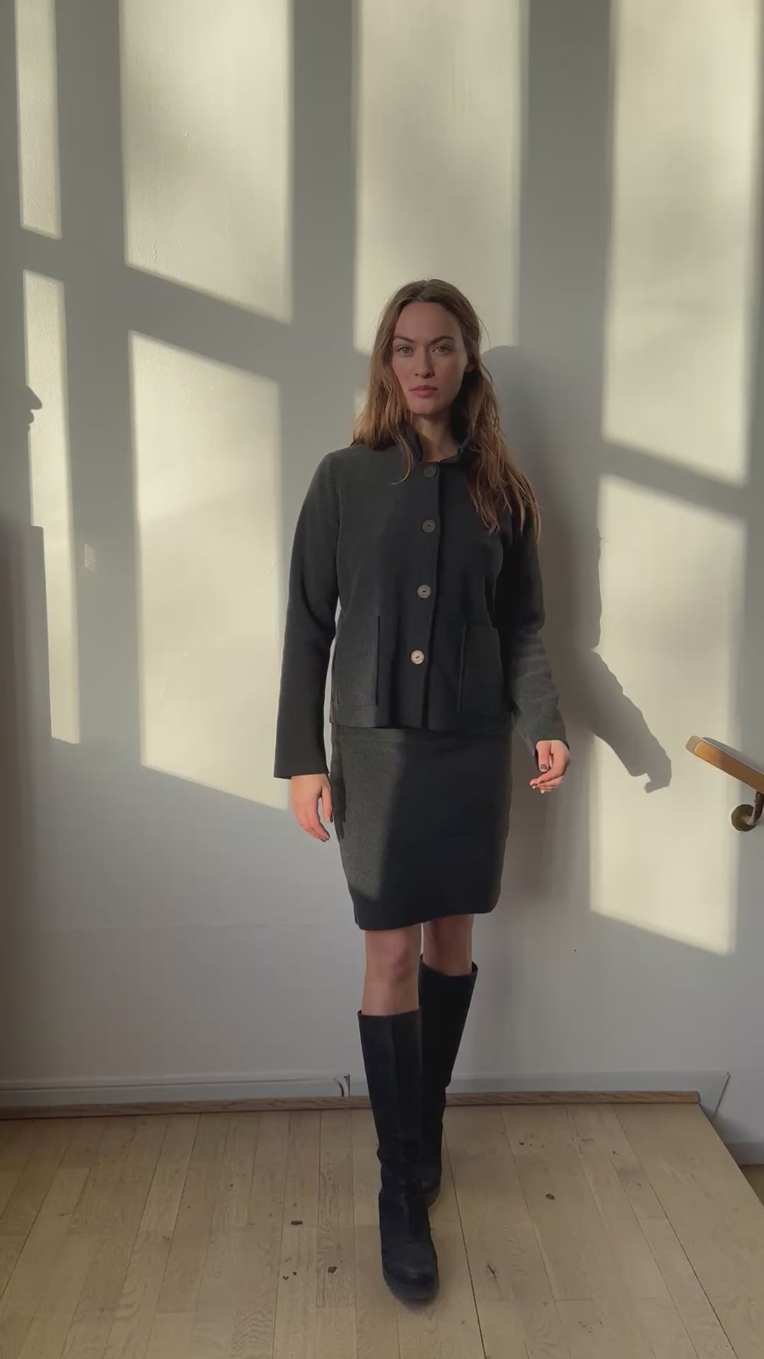 HENRIETTE STEFFENSEN COPENHAGEN JACKE - 7164 CARDIGANS SOFT BLACK 914