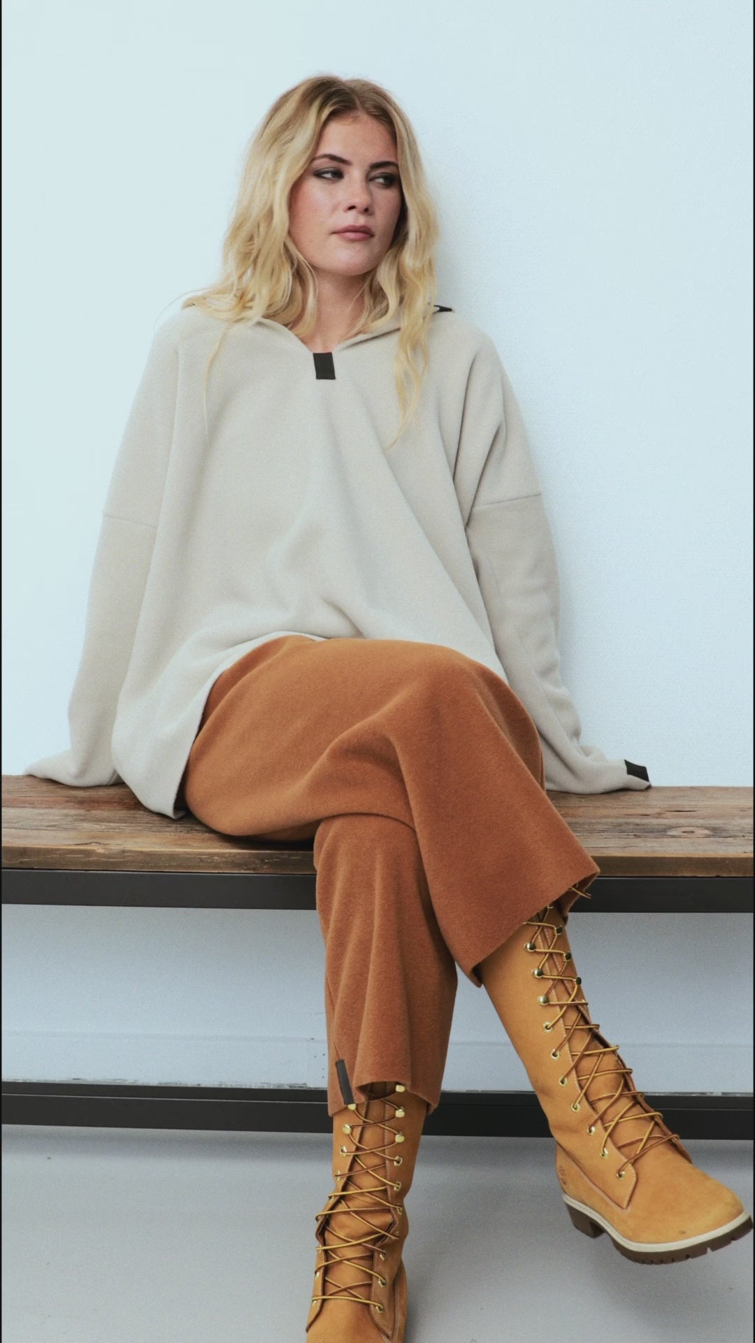 HENRIETTE STEFFENSEN COPENHAGEN FLARE HOSEN 3/4 LÄNGE - 2115 BUKSER RUST 706