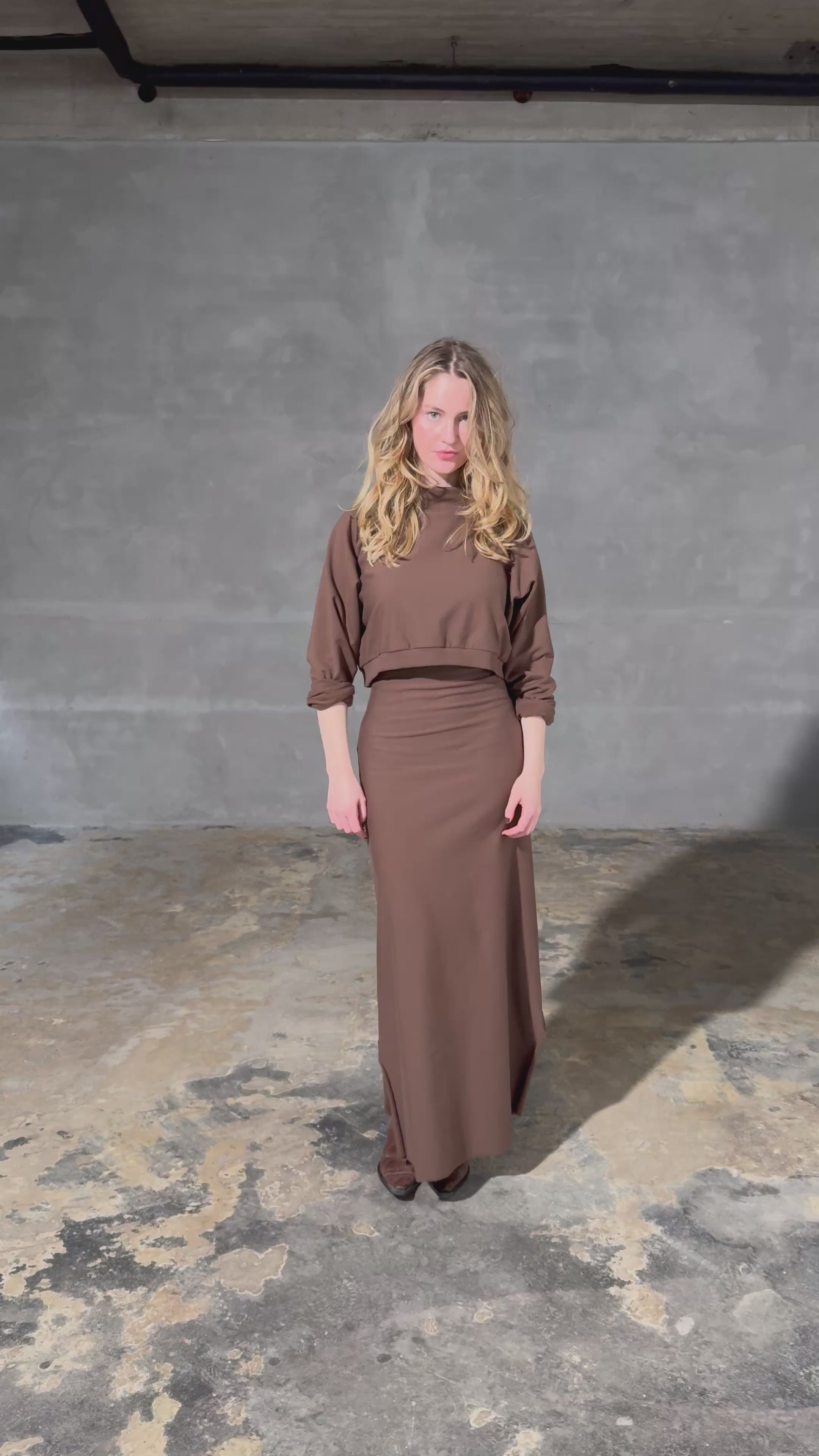 HENRIETTE STEFFENSEN COPENHAGEN ROCK LANG - 73012 NEDERDELE CHOKOLATE 844