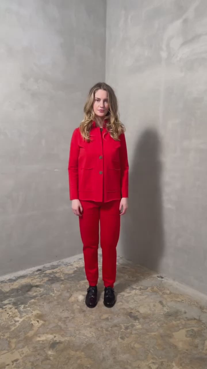 HENRIETTE STEFFENSEN COPENHAGEN SWEAT HOSEN - 72011 BUKSER TOMATO 845