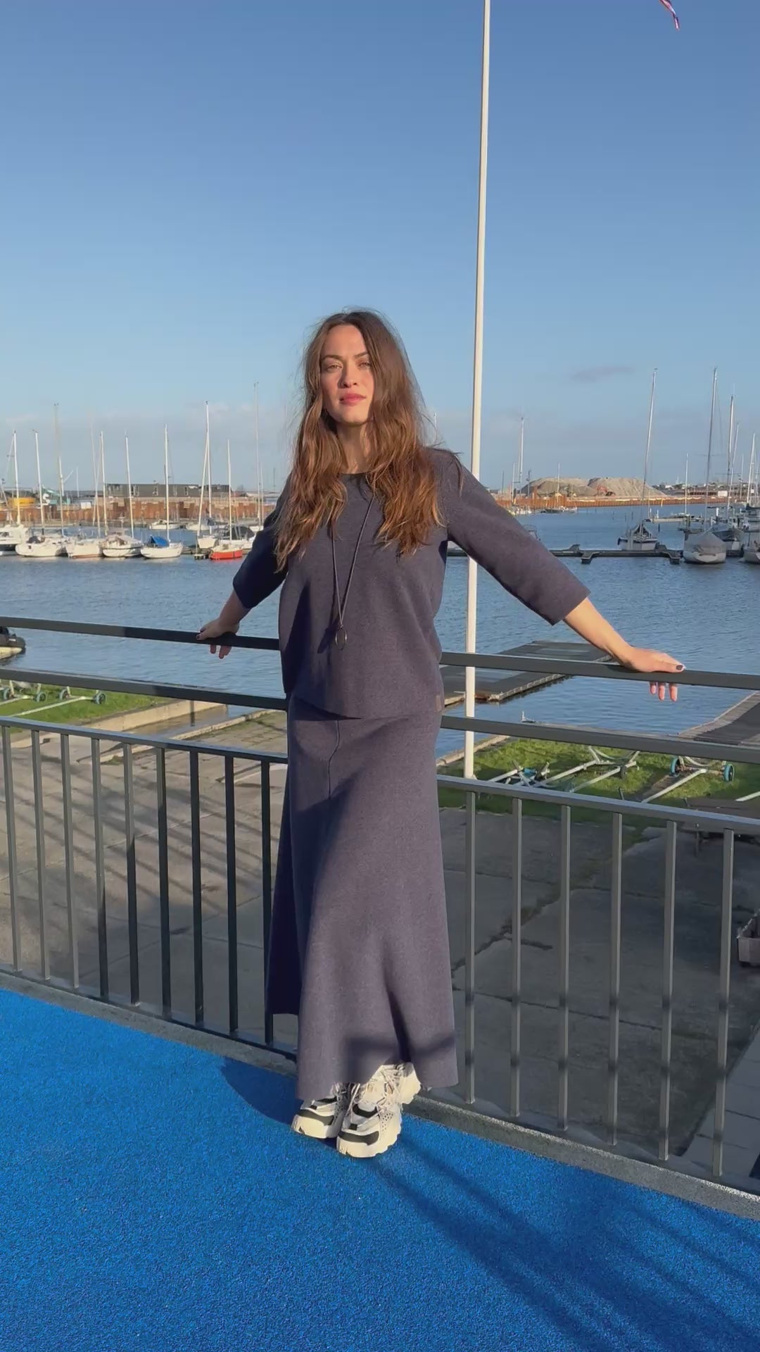 HENRIETTE STEFFENSEN COPENHAGEN BLUSE - 1368 BLUSER EVENING BLUE 690