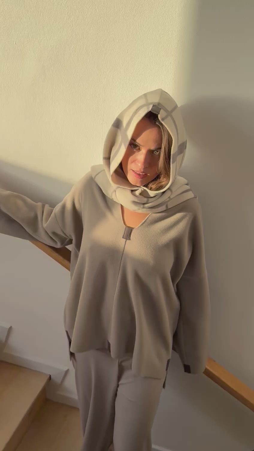 HENRIETTE STEFFENSEN COPENHAGEN SCHAL MIT KAPUZE - 4127P SCARFS CLAN PRINT KIT 780