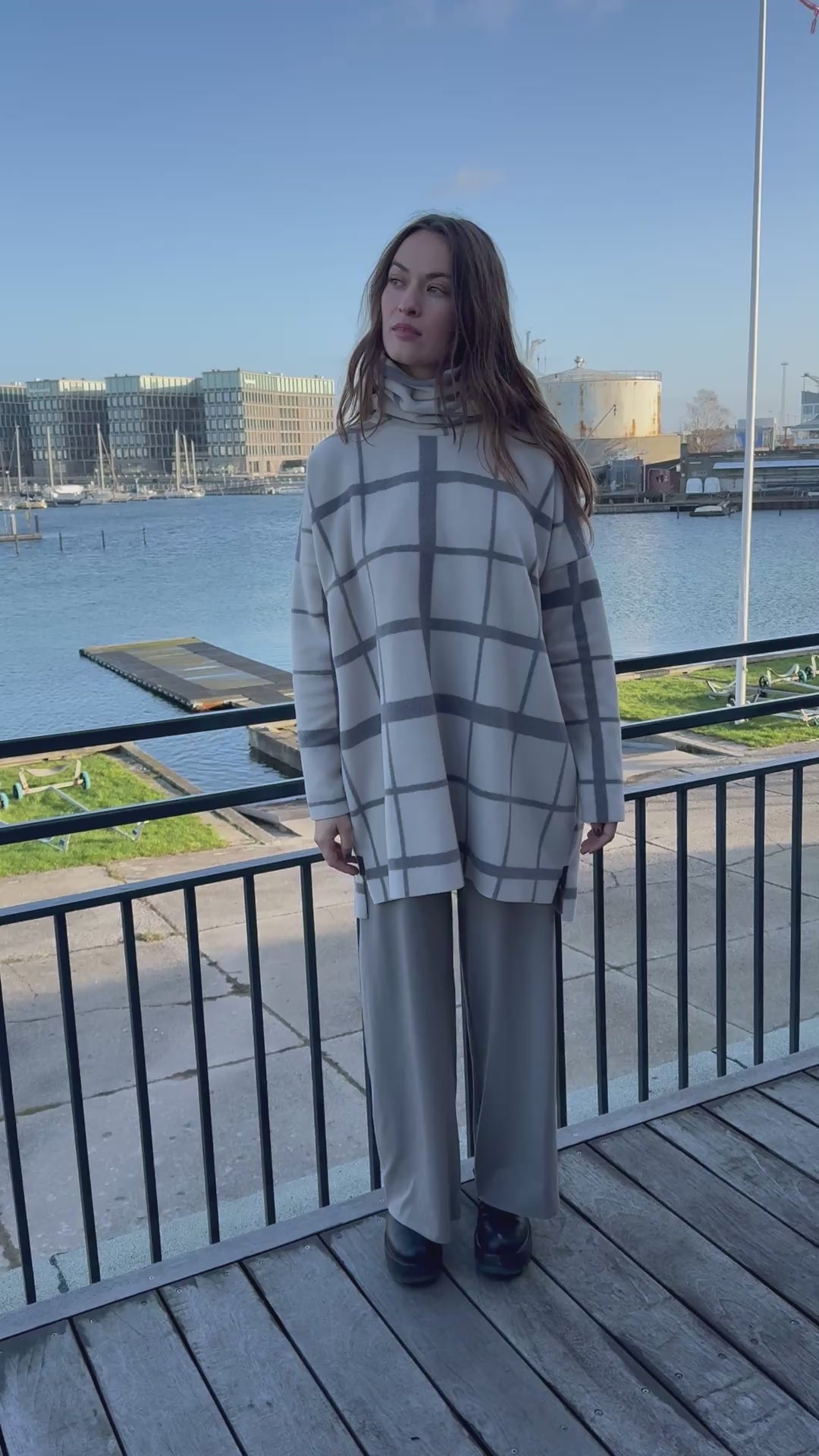 HENRIETTE STEFFENSEN COPENHAGEN TUNIKA MIT HOHEM HALS - 1288P TUNICS CLAN PRINT KIT 780