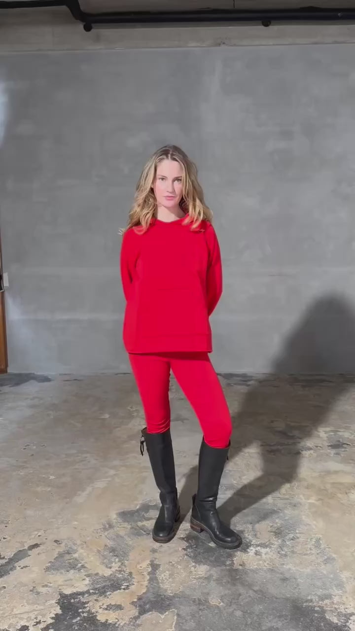 HENRIETTE STEFFENSEN COPENHAGEN KAPUZENPULLI - 71015 HOODIES TOMATO 845